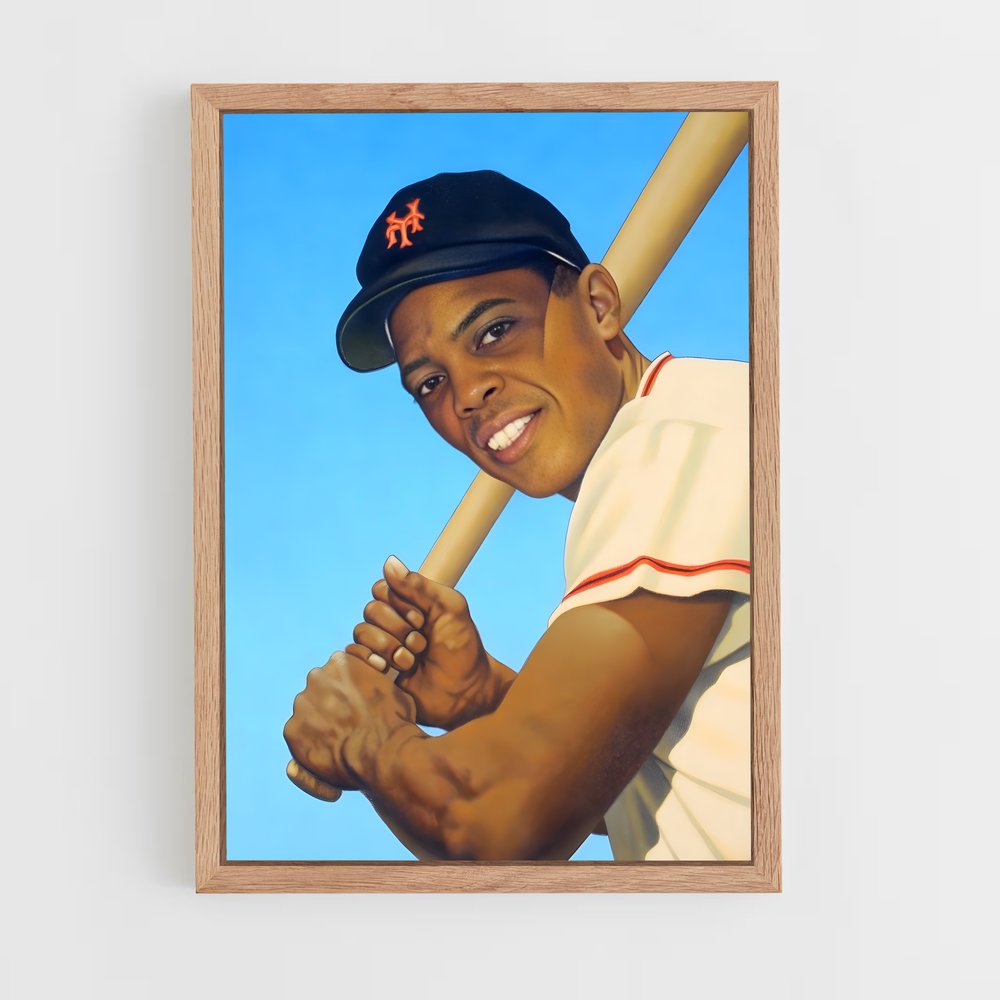 Poster Willie mays historiques – affiche Baseball (vue 4)